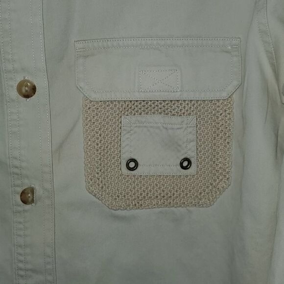 Lauren Ralph Lauren Embroidered Hiking Fisherman Casual Button Down Sz M Shirt - Picture 4 of 12